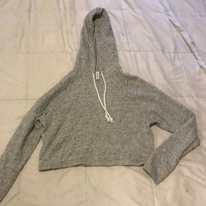 Divided Gray H&M Cropped Hoodie